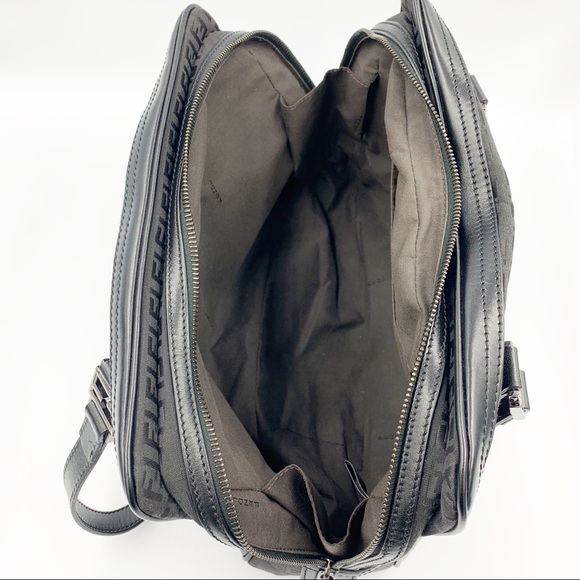 Fendi Zuccha Ff Monogram Leather & Canvas Bag - Picture 6 of 8